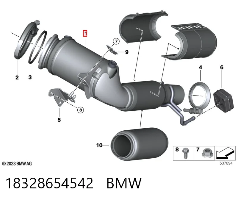 Convertidor - catalisador BMW 1  F40 ao melhor preço