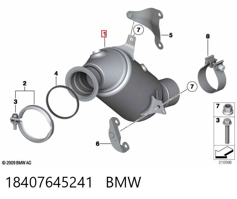 Convertidor - catalisador BMW 5  F10 ao melhor preço