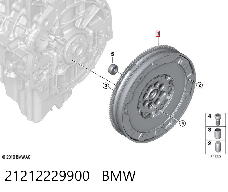 415017510 INA Volante de motor