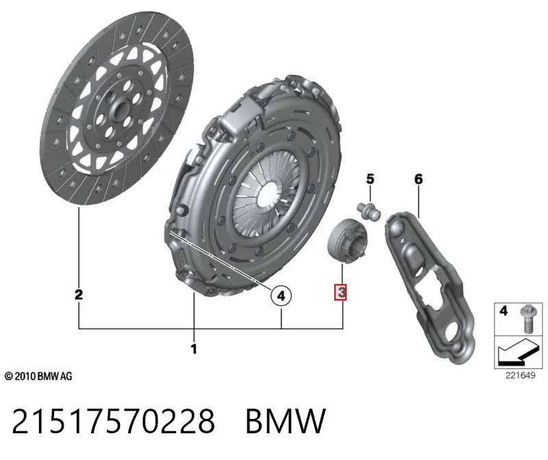 Rolamento de liberação de embraiagem para Mini COUNTRYMAN R60