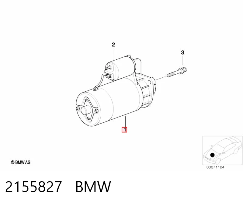 2155827 BMW Motor de arranco