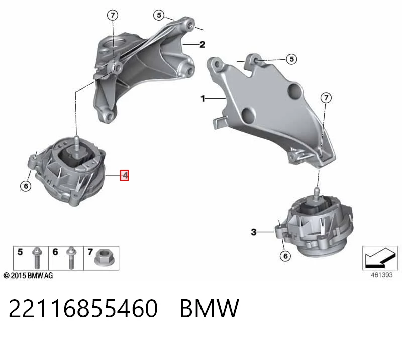 22116855460 BMW