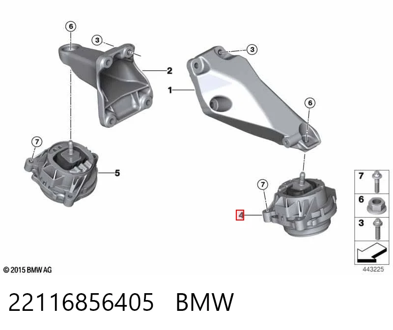 39432 Lemforder Coxim (suporte) esquerdo de motor