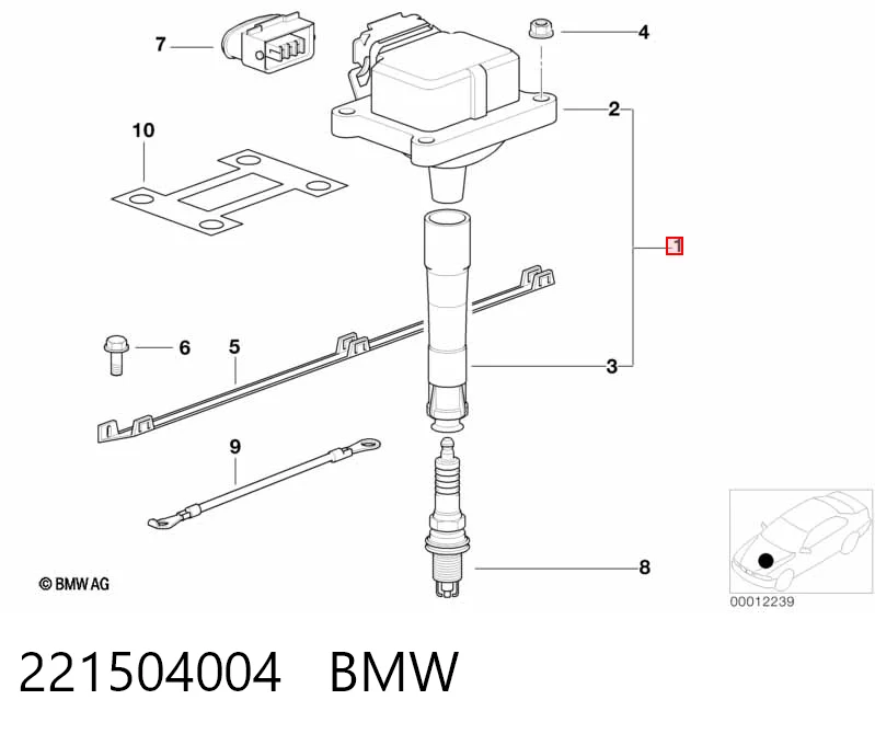 221504004 BMW Bobina de ignição