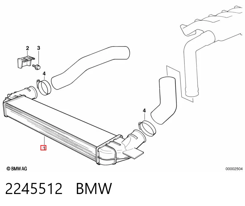 Radiador de intercooler para BMW 3  E36
