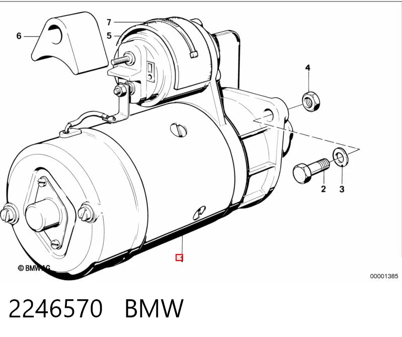 2246570 BMW Motor de arranco
