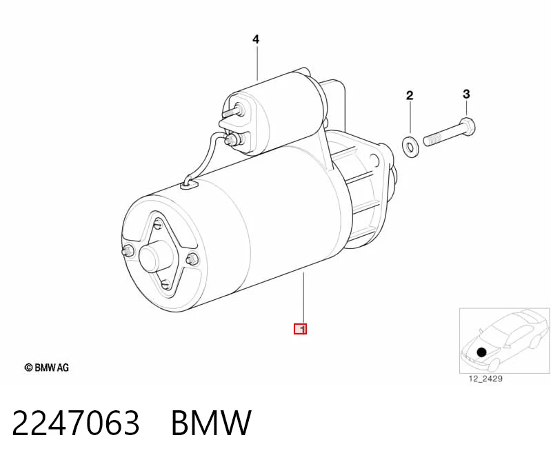 2247063 BMW Motor de arranco