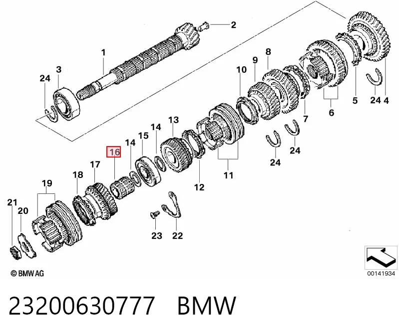 Rolamento da Caixa de Mudança para Citroen Xsara N1