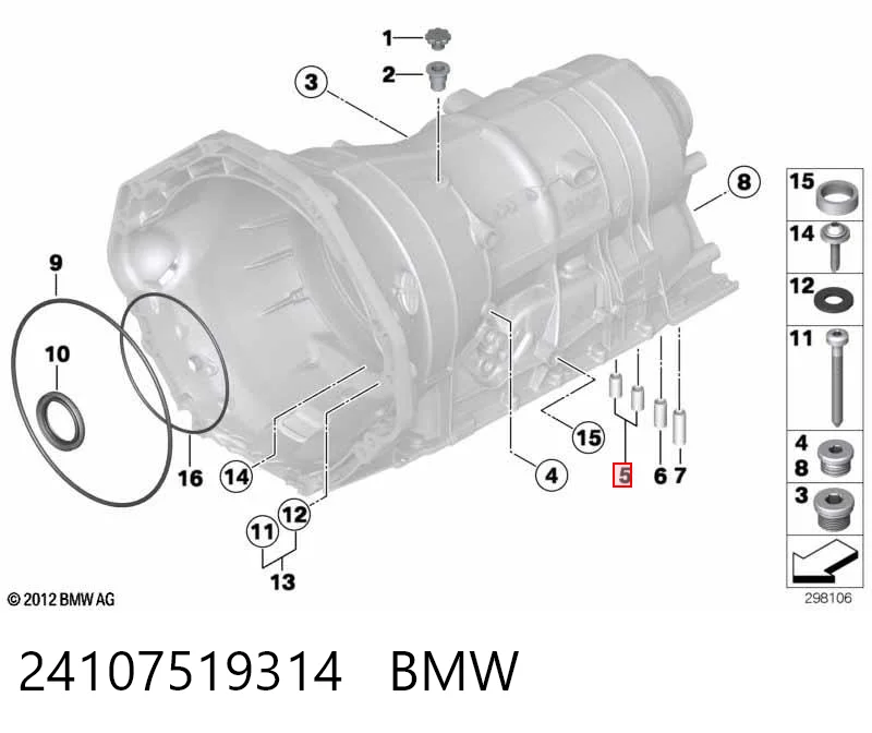 24107519314 BMW Kit de reparação da Caixa Automática de Mudança