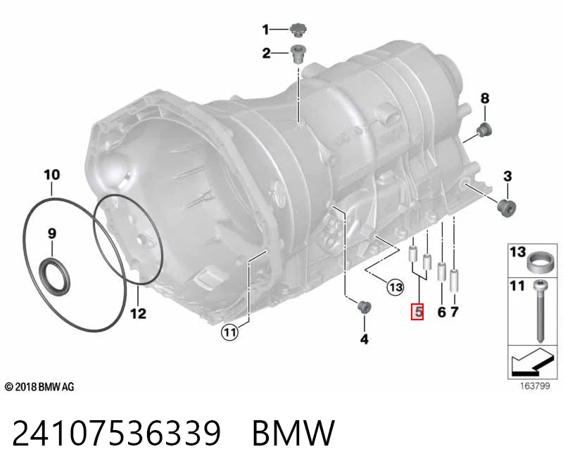 24107536339 BMW Kit de reparação da Caixa Automática de Mudança