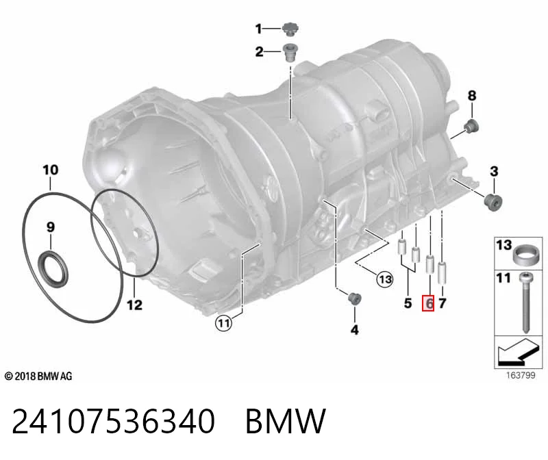 24107536340 BMW Kit de reparação da Caixa Automática de Mudança