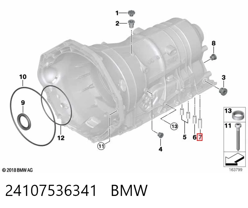 24107536341 BMW Kit de reparação da Caixa Automática de Mudança