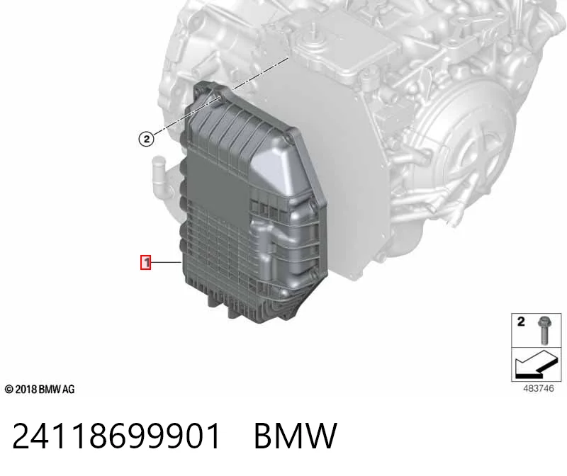 24118699901 BMW Cárter da Caixa Automática de Mudança