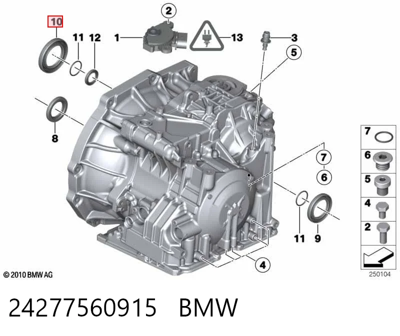 24277560915 BMW Bucim do semieixo direito do eixo dianteiro