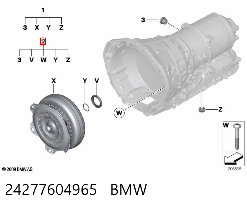 24277604965 BMW Kit de reparação de unidade hidráulica da Caixa Automática de Mudança