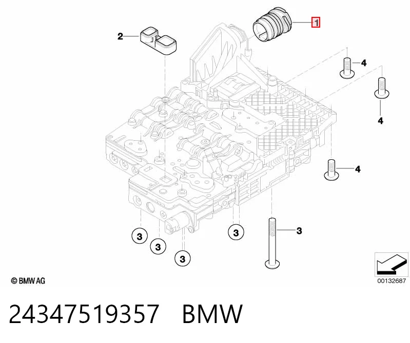 24347519357 BMW Desengate da Caixa Automática de Mudança