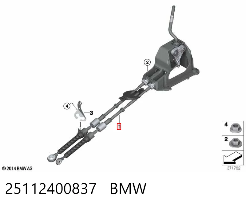 Cabo de mudança duplo BMW X1  F48 ao melhor preço