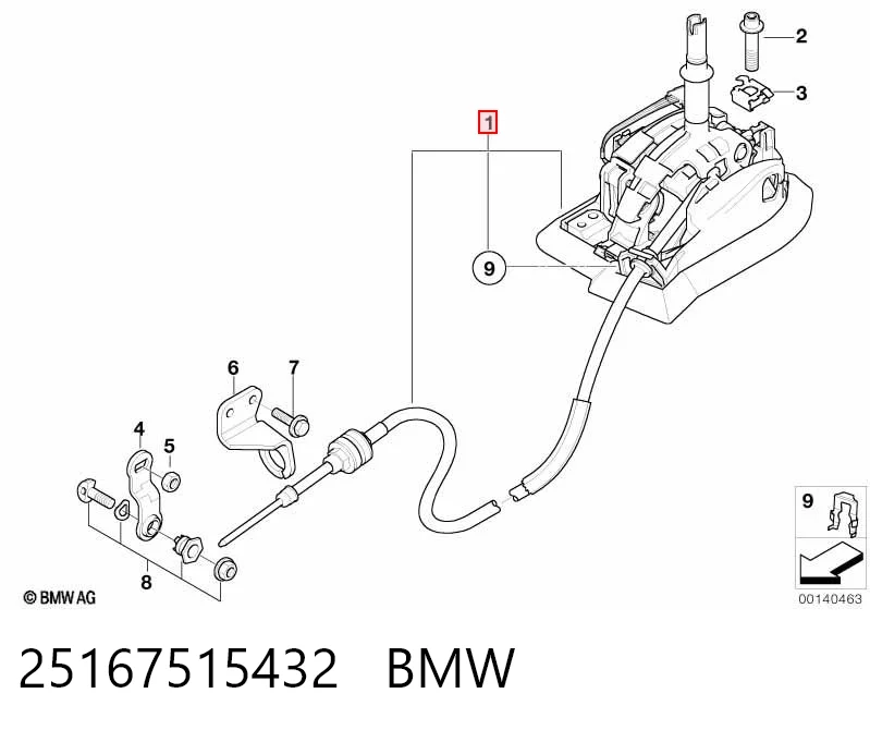 Mecanismo de mudança (ligação) para BMW X5 E53