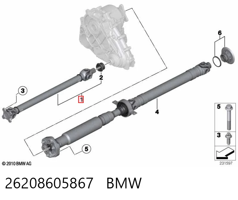 26208605867 BMW Junta universal até o eixo dianteiro