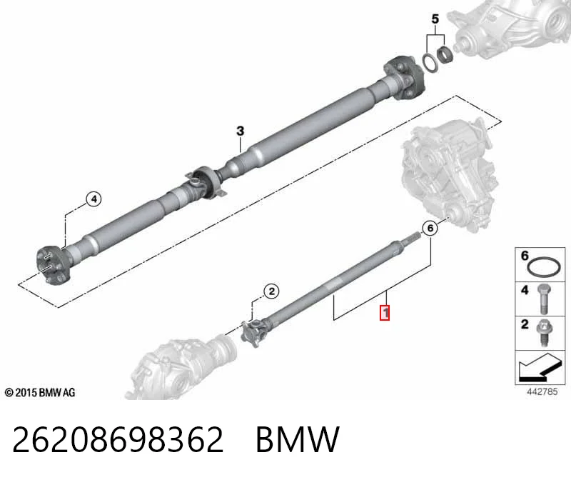 26208698362 BMW Junta universal até o eixo dianteiro
