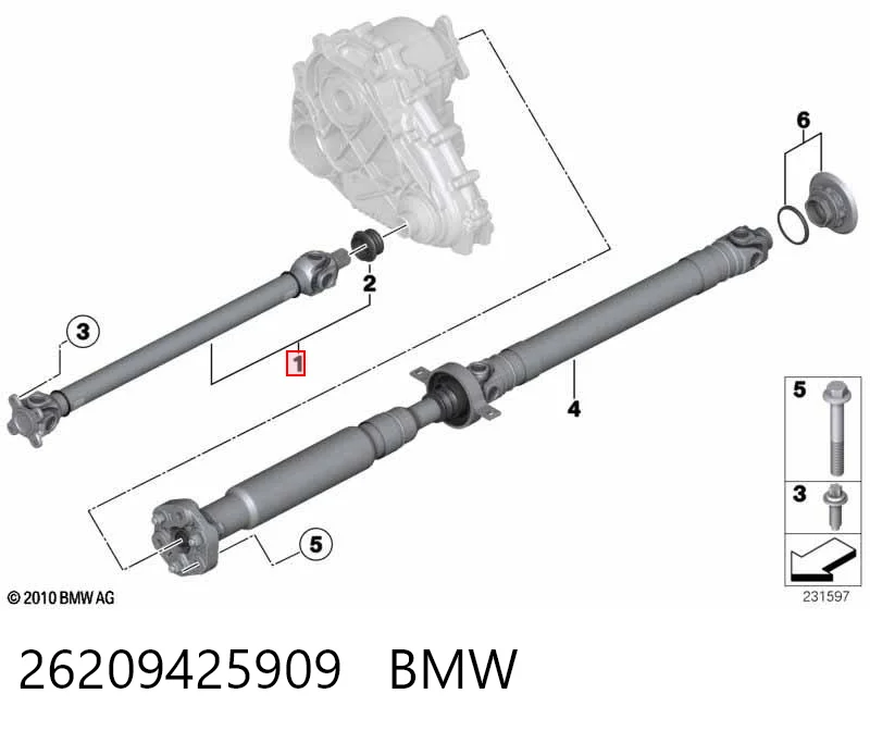 26209425909 BMW Junta universal até o eixo dianteiro