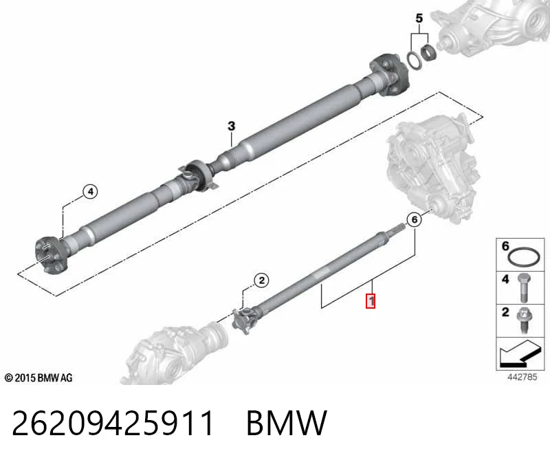 26209425911 BMW Junta universal até o eixo dianteiro