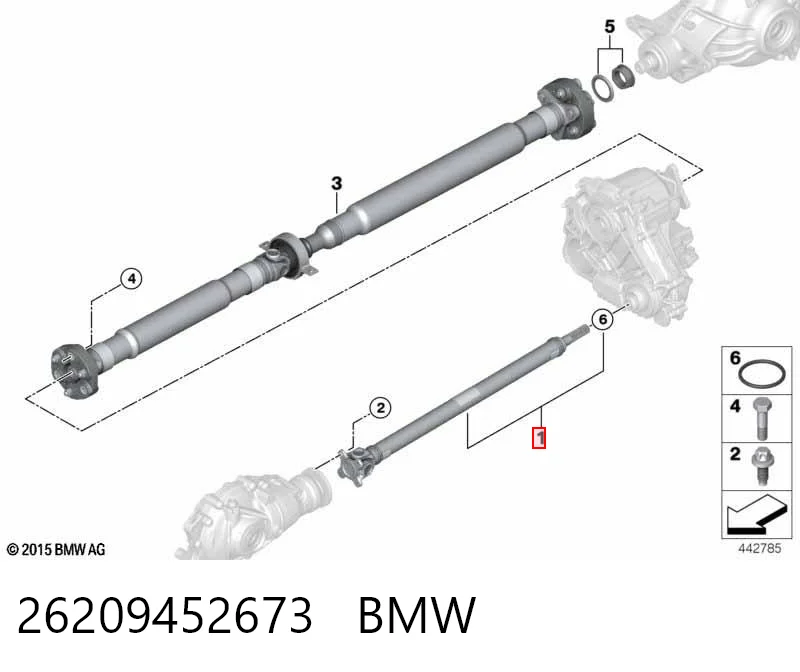 26209452673 BMW Junta universal até o eixo dianteiro