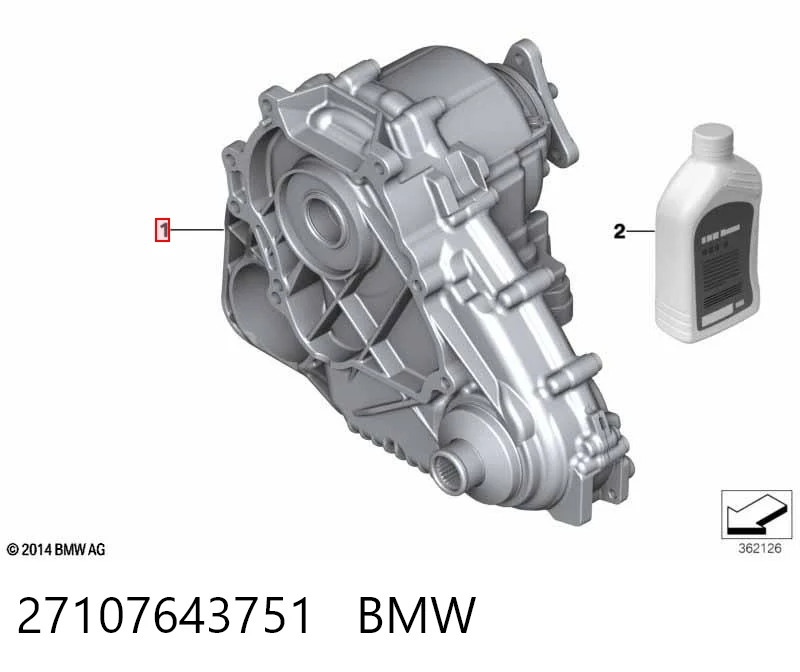 27107643751 BMW Caixa de transferência