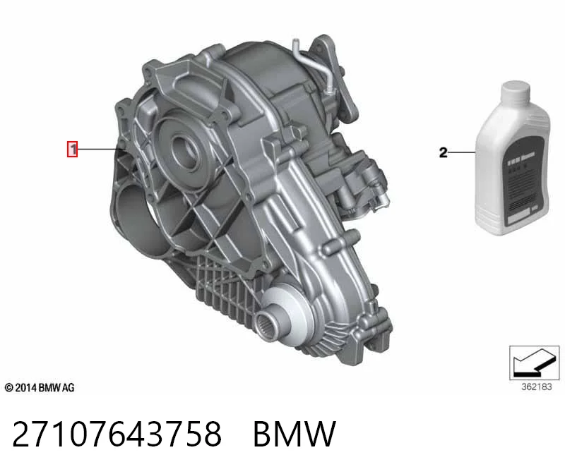 27107643758 BMW Caixa de transferência