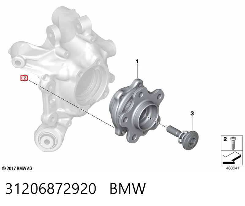 31206872920 BMW Parafuso de cubo