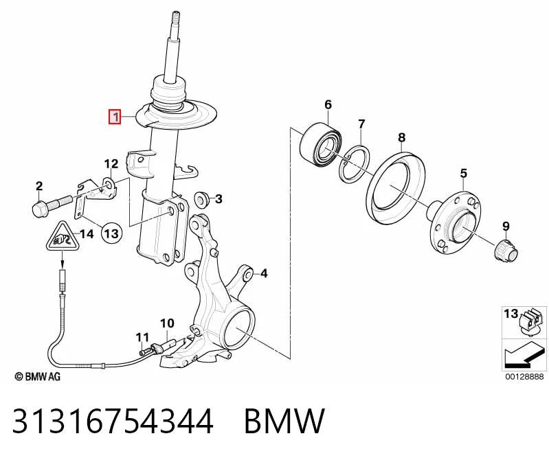 31316754344 BMW
