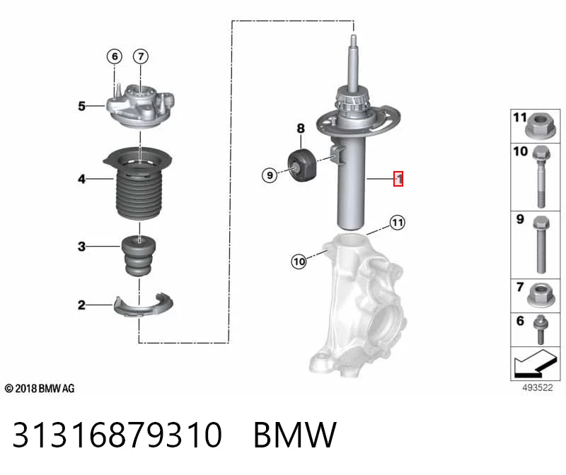 Compre 350508 Sachs Amortecedor dianteiro direito