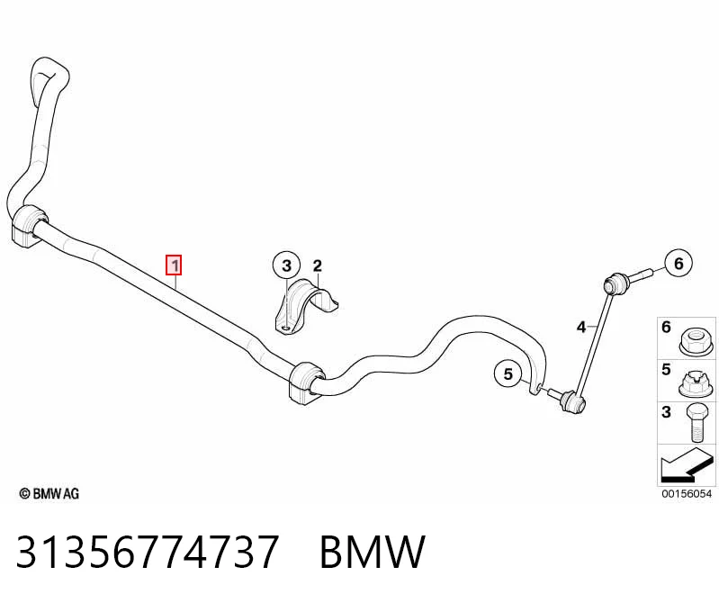 31356774737 BMW Estabilizador dianteiro