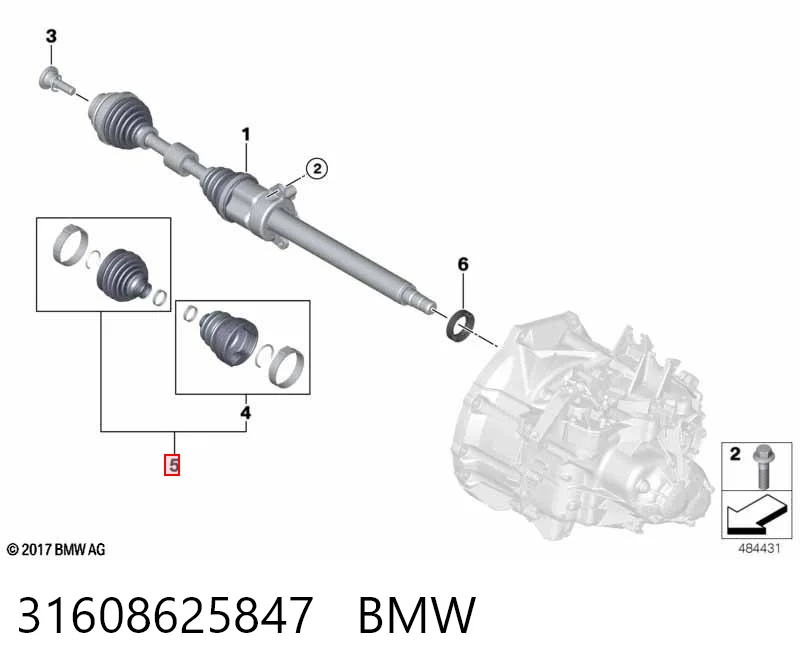 Bota de proteção externa de junta homocinética do semieixo dianteiro Mini COUNTRYMAN  F60 ao melhor preço