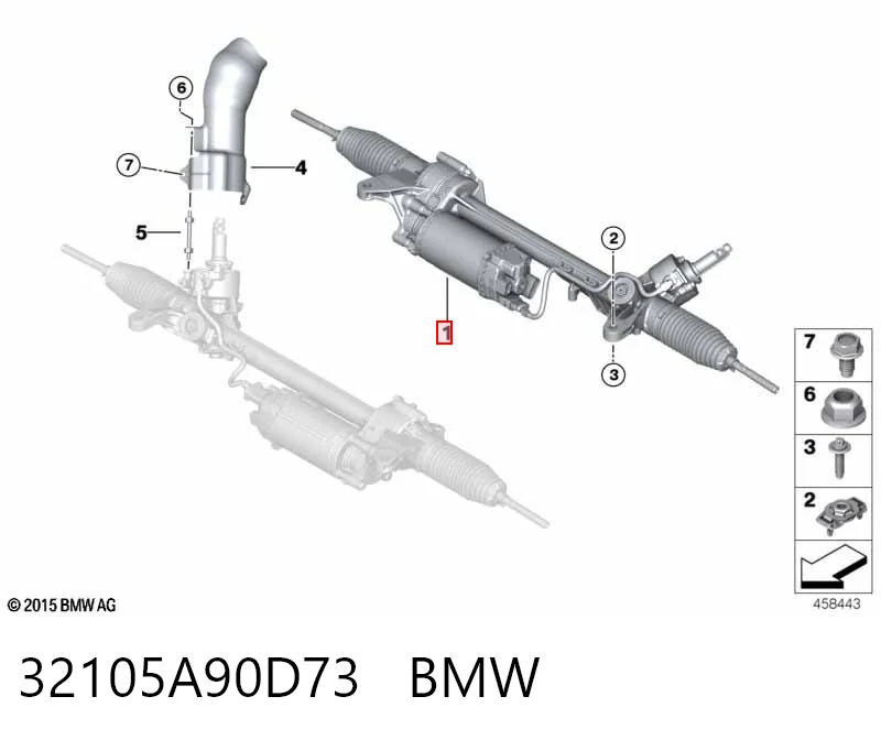 KS00004255 Bosch Cremalheira da direção