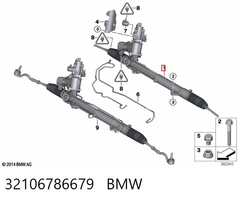 Cremalheira da direção para BMW X6  E71
