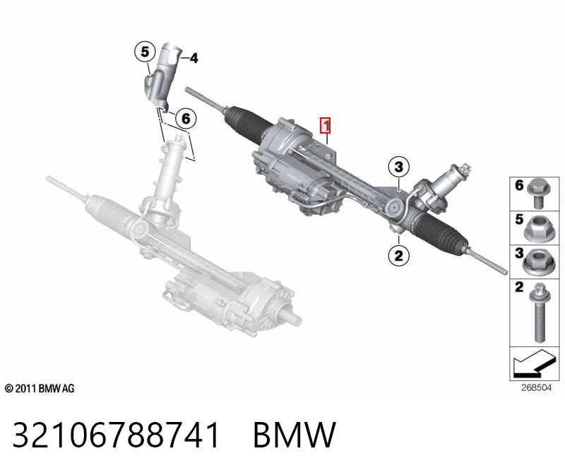 Cremalheira da direção KS01001797 Bosch