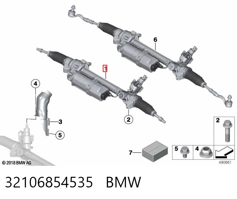  Cremalheira da direção BMW X3 SUV (F25) (2010 - 2017) 