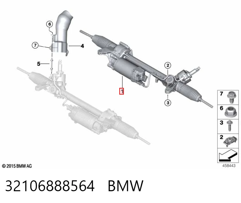 Cremalheira da direção Bosch 7806994633