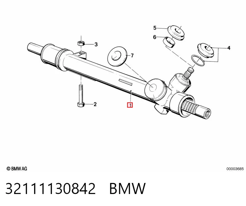 Cremalheira da direção KS01001774 Bosch