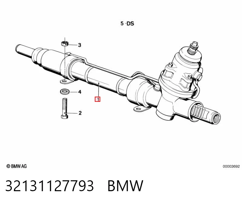 32131127793 BMW Cremalheira da direção