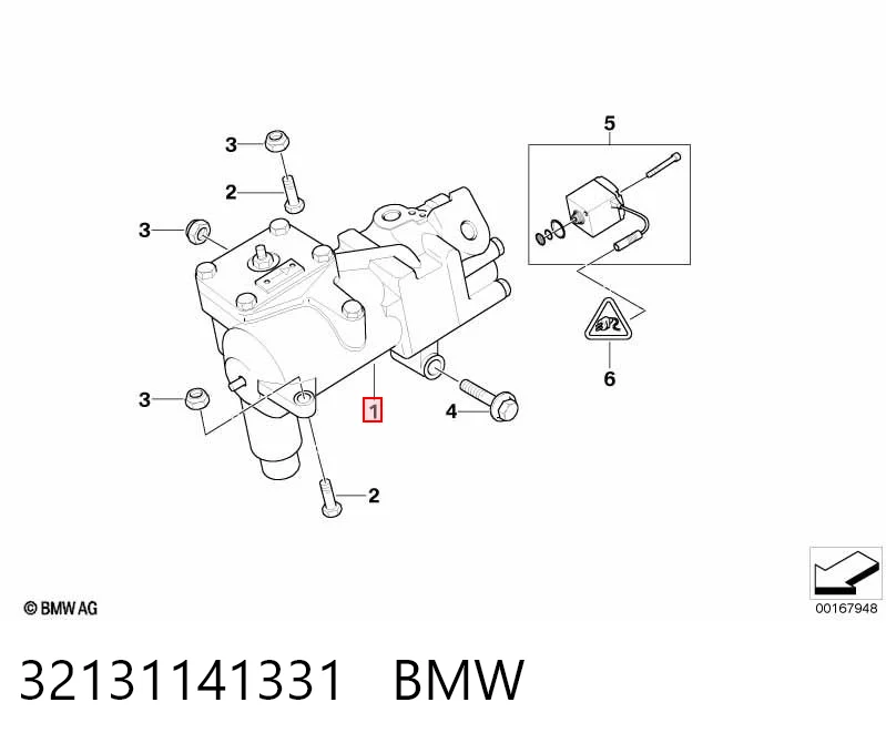Mecanismo de direção (redutor) para BMW 7  E38