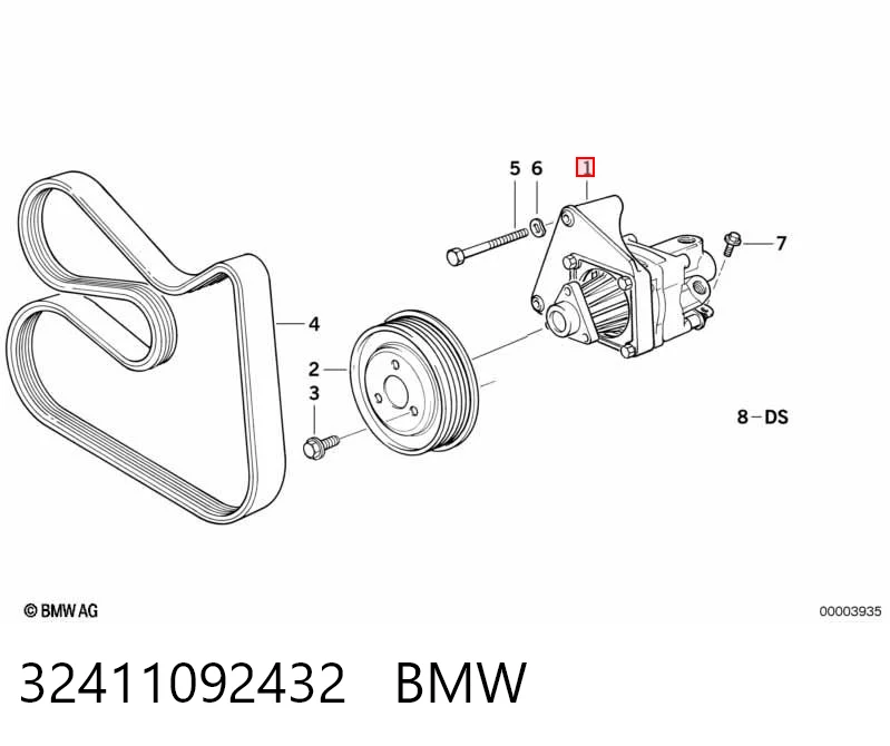 32411092432 BMW Bomba da Direção hidrâulica assistida