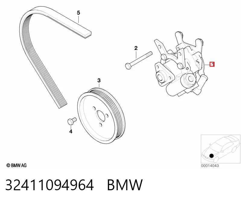 32411094964 BMW Bomba da Direção hidrâulica assistida