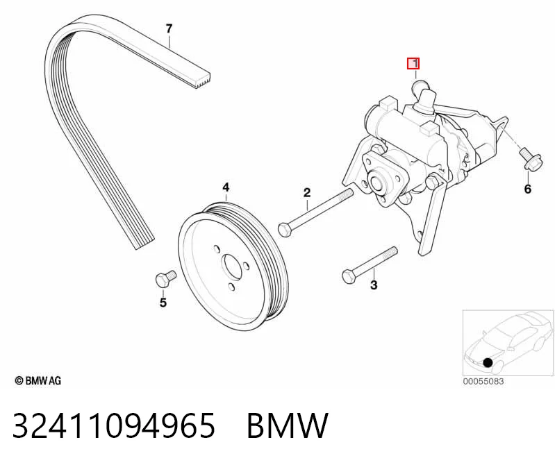 32411094965 BMW Bomba da Direção hidrâulica assistida