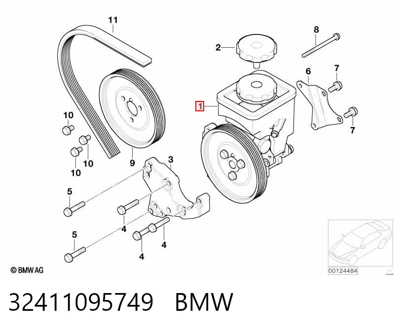 32411095749 BMW Bomba da Direção hidrâulica assistida