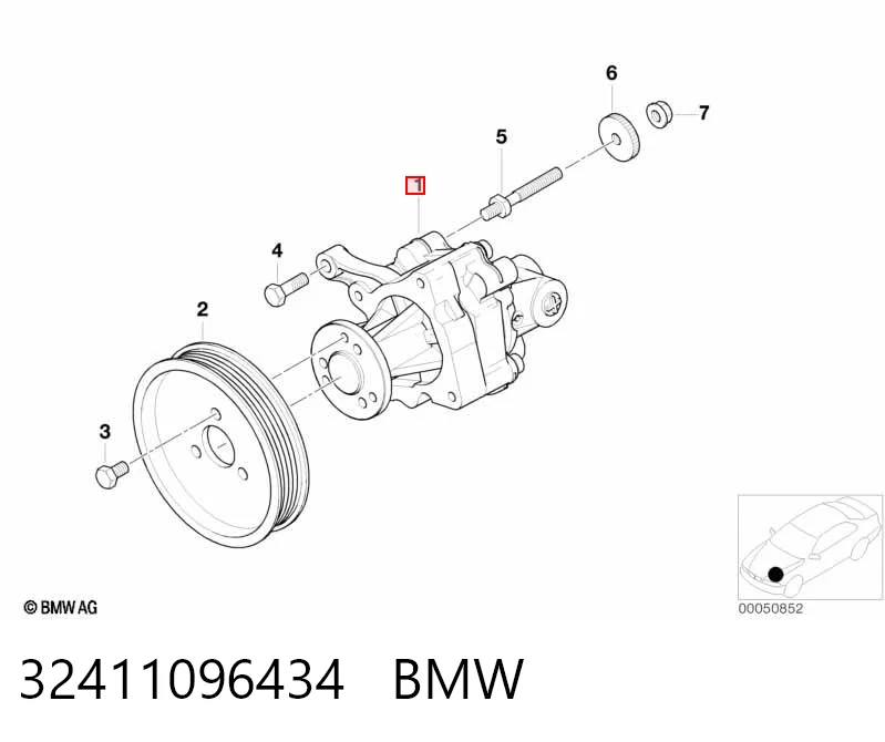 32411096434 BMW Bomba da Direção hidrâulica assistida