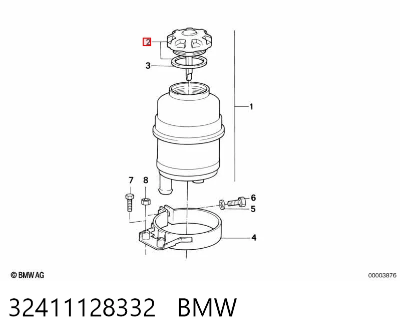 32411128332 BMW Tampa (tampão) do tanque de expansão