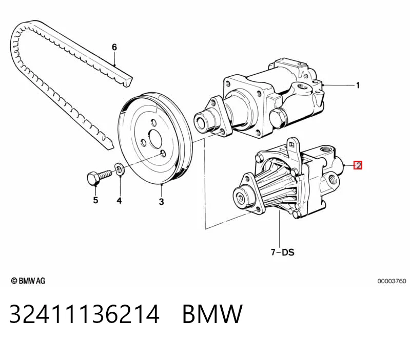 Bomba da Direção hidrâulica assistida BMW 3 E30 ao melhor preço