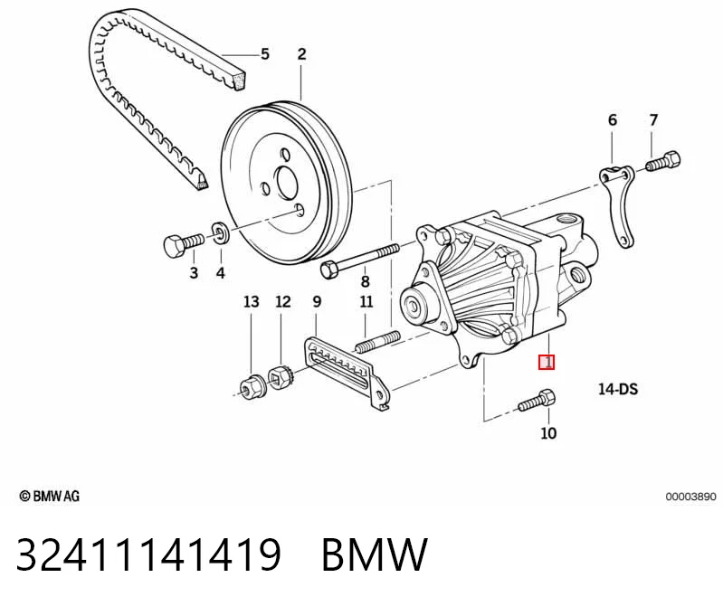 32411141419 BMW Bomba da Direção hidrâulica assistida